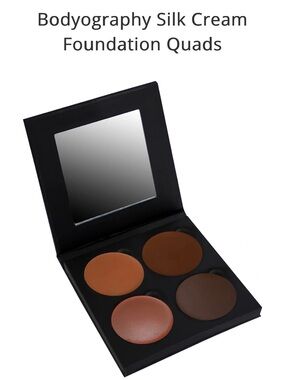 Bodyography Silk Cream Foundation Quad — Deep Brown Set